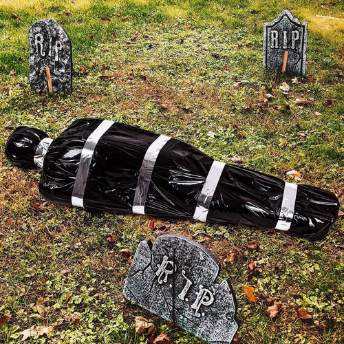 1pc, Creepy Halloween Decorations - Scary Fake Corpse in Bag Hallowmas Outdoor Prop for Haunted House Decor - ghostswithin