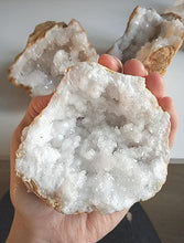 Load image into Gallery viewer, Large Clear Quartz Geode - Crystal Geode for Calming, Manifestation &amp; Meditation - Quartz Geode Crystal - ghostswithin
