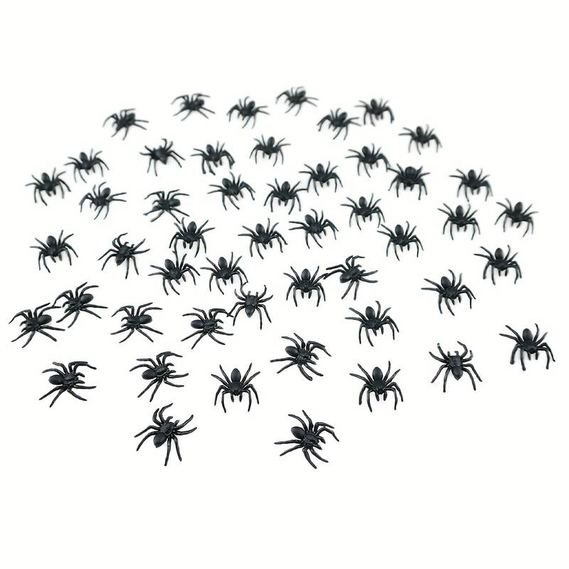 50 Plastic Simulation Spiders