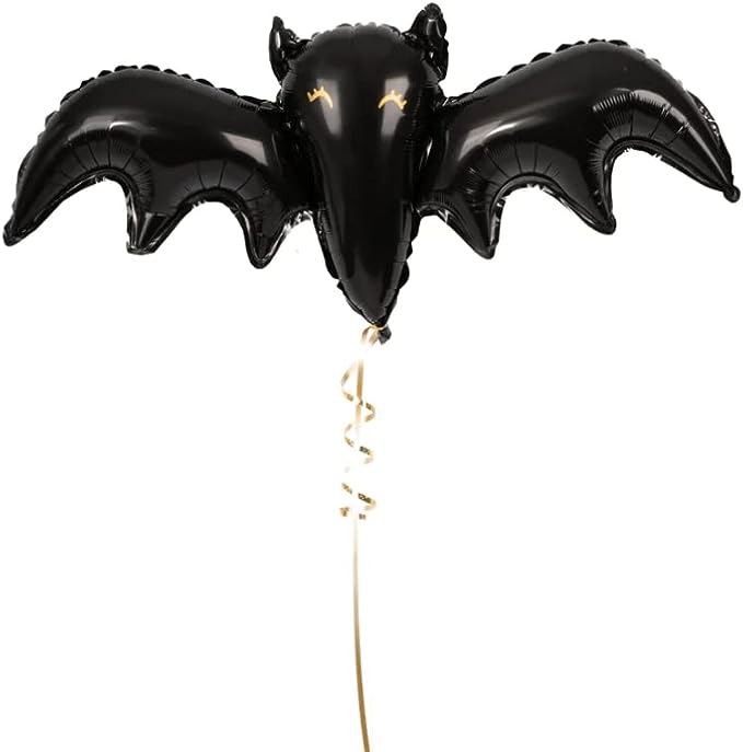 Large Halloween Bat Shaped Foil Balloon AIR Inflated only (Not-Helium Use) 31