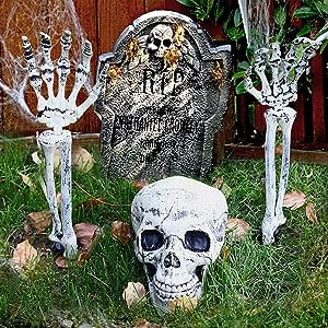 TAROME Halloween Inflatable Pumpkin Scary Haunted House Props Halloween Party Decoration for Indoor Outdoor Yard Lawn Patio Garden Shopping Mall