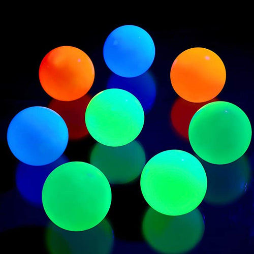 8 Pieces Ceiling Balls Glow in the Dark Stress Balls Sticky Balls That Stick to the Ceiling Glowing Balls for Relax Toy Teens and Adults - ghostswithin
