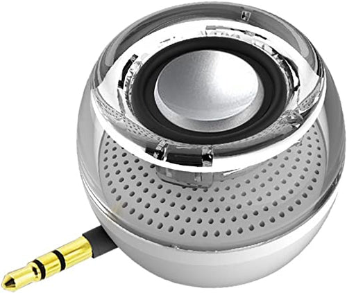 Leadsound Portable Speaker, Crystal 3W 27mm 8Ω Mini Wireless Speaker with 3.5mm Aux Audio Jack Plug in Clear Bass Micro USB Port Audio Dock for Smart Phone, for Pad, computer - ghostswithin