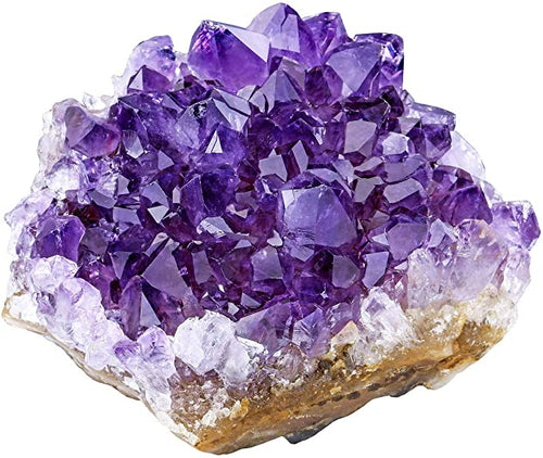 JSDDE Amethyst Crystal Cluster Rock Crystals Quartz Cluster Mineral Geode Druzy Specimen Gemstone Sculpture Home Decoration (0.17-0.33lb) - ghostswithin