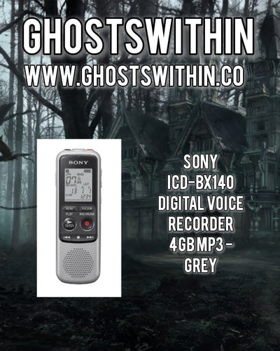 Sony ICD-BX140 Digital Voice Recorder 4GB Mp3 - Grey - ghostswithin
