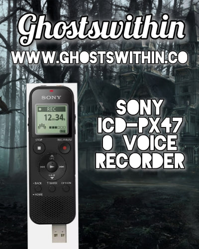 Sony ICD-PX470 Digital Wide-Stereo MP3 Voice Recorder with S-Microphone, Built-In USB, 4 GB Memory, SD Memory Slot and 55 Hours Recording - ghostswithin