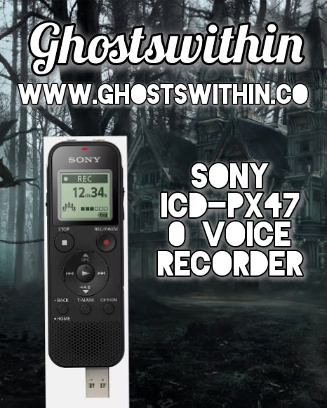 Sony ICD-PX470 Digital Wide-Stereo MP3 Voice Recorder with S-Microphone, Built-In USB, 4 GB Memory, SD Memory Slot and 55 Hours Recording - ghostswithin