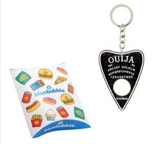 Load image into Gallery viewer, bluebubble BLACK MAGIC Black Glitter Ouija Board Pointer Keyring Box - ghostswithin
