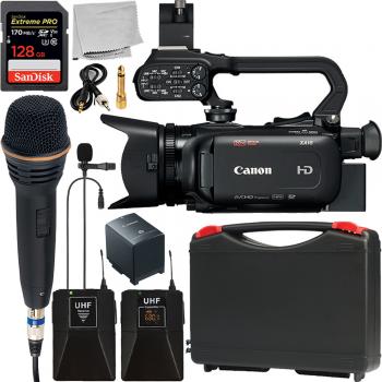 Canon XA11 Compact Full HD Camcorder with HDMI and Composite Output and Wireless Microphone Kit